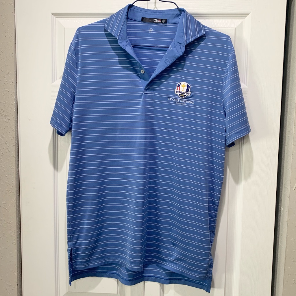 Rlx Ryder Cup 2018 Le Golf National Blue Golf Polo